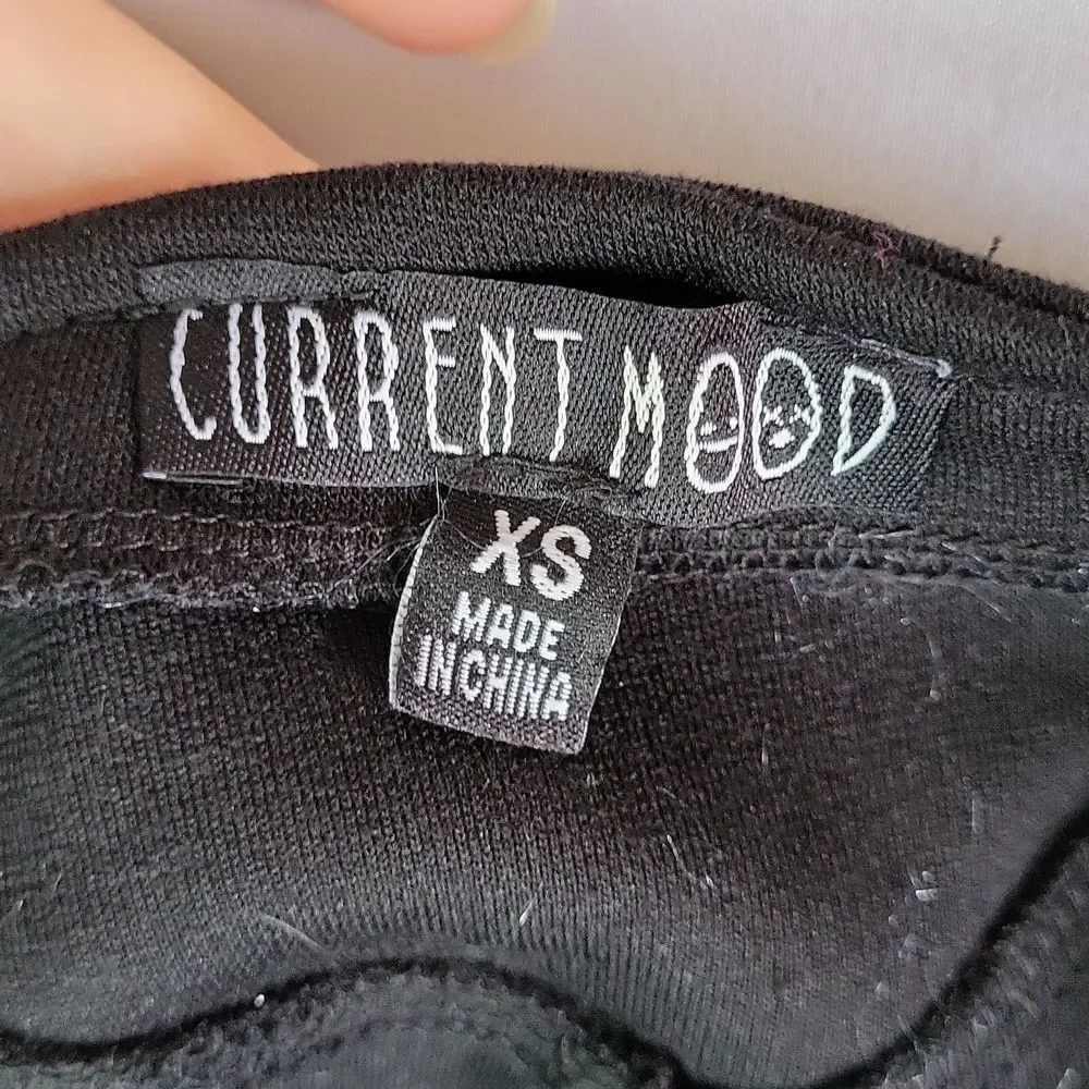 Current Mood Dolls Kill Marching Band Black Parade Short Shorts sz XS
